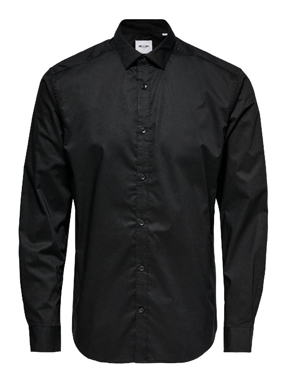 Only & Sons Onssane LS Solid Poplin Shirt (187679 Black) Weihnachtsangebot