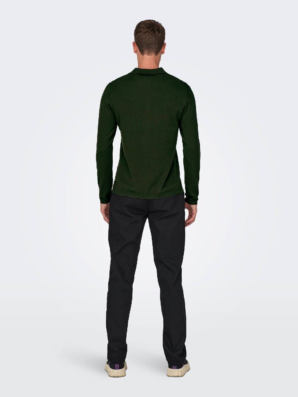 Only & Sons Onswyler Life REG 14 LS Polo Knit (218672 Rosin) Valentinstagsangebot