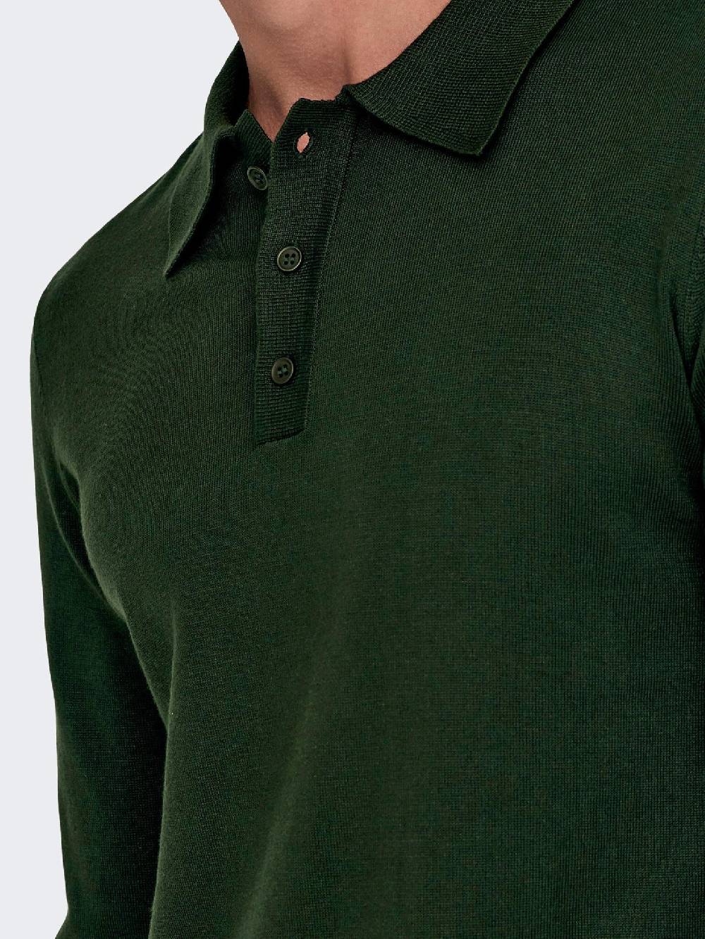 Only & Sons Onswyler Life REG 14 LS Polo Knit (218672 Rosin) Valentinstagsangebot