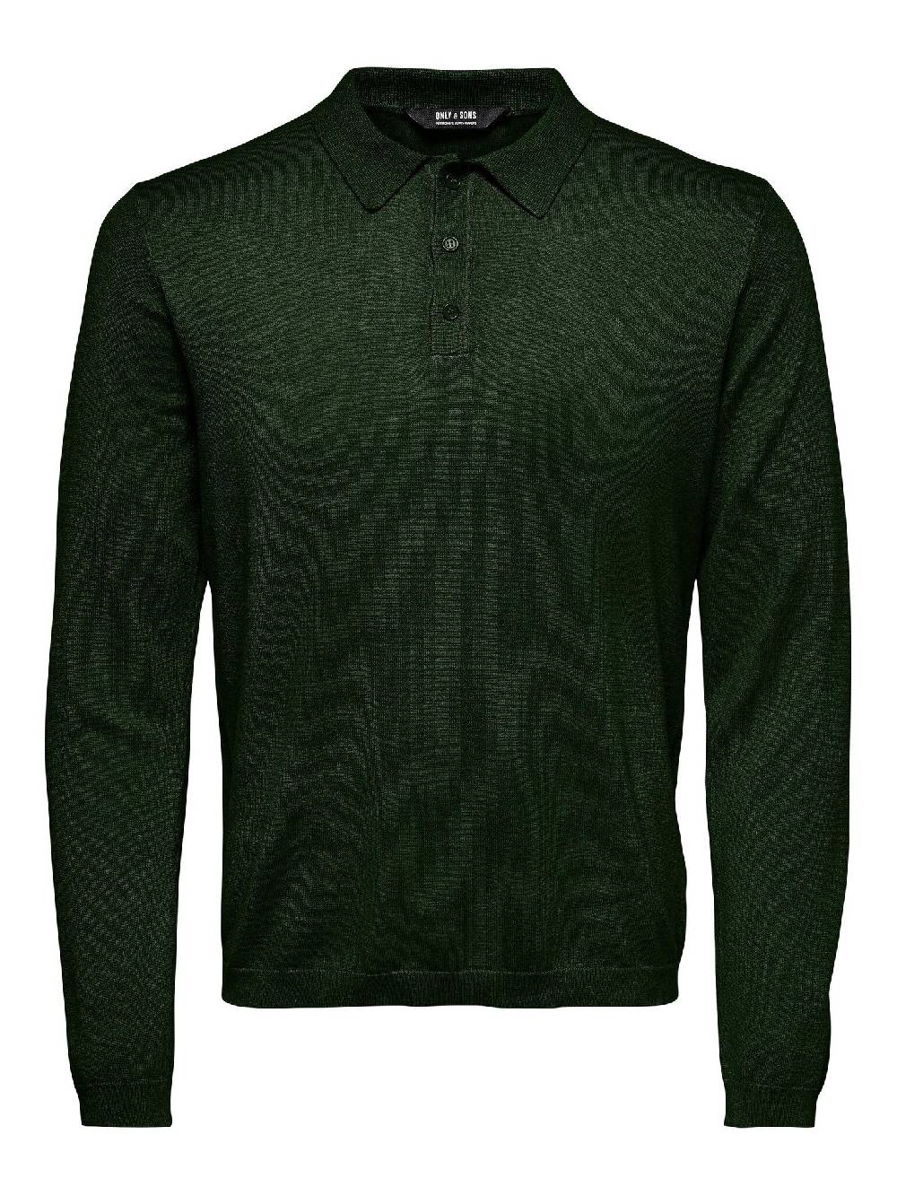 Only & Sons Onswyler Life REG 14 LS Polo Knit (218672 Rosin) Valentinstagsangebot