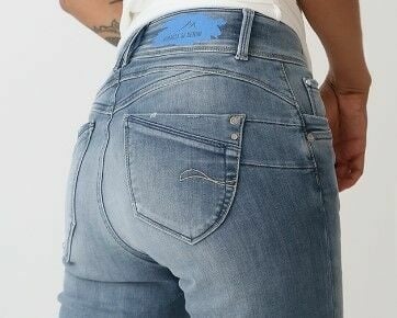 M.O.D SARAH Skinny Fit Quartz Blue Tägliche Deals