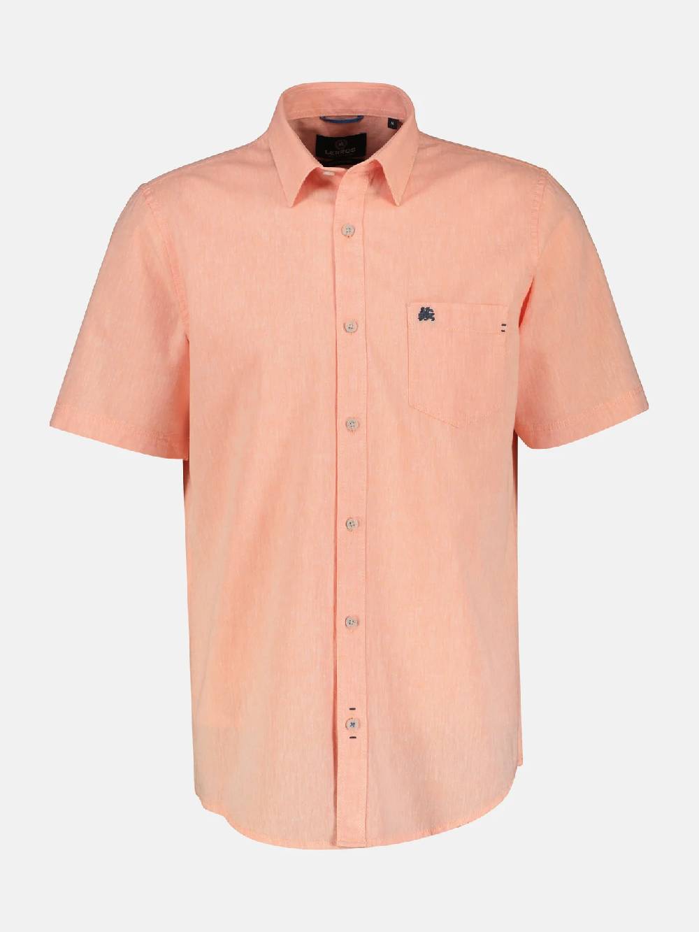 Lerros 2442010 CASUAL KATOENEN LINNEN OVERHEMD (927 MELLOW PEACH) Neueste Stile