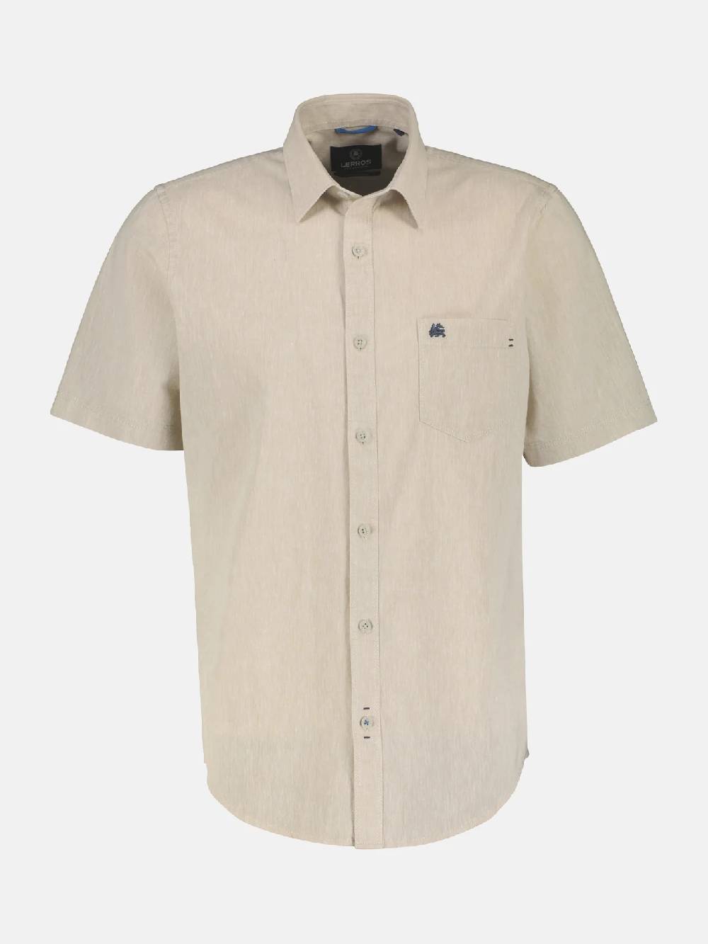 Lerros 2442010 CASUAL KATOENEN LINNEN OVERHEMD (705 LIGHT DUNE BEIGE) Letzte 2 Tage