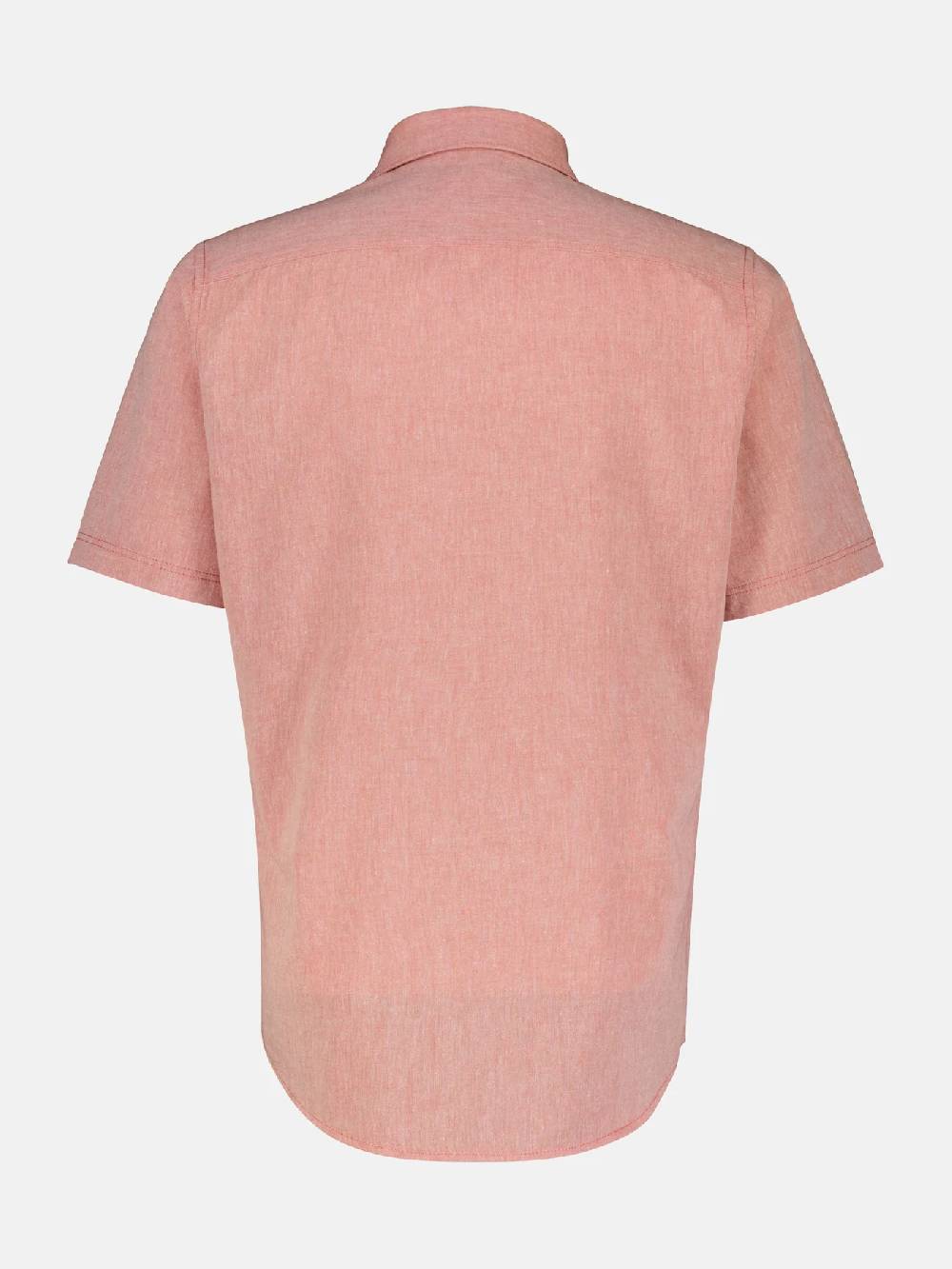 Lerros 2442010 CASUAL KATOENEN LINNEN OVERHEMD (327 DEEP CORAL RED) Bis zu 50% Rabatt