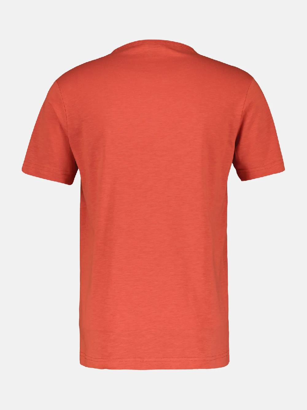 Lerros 2433908 BASIS HENLEY-SHIRT (327 DEEP CORAL RED) Sonderangebot der Fabrik