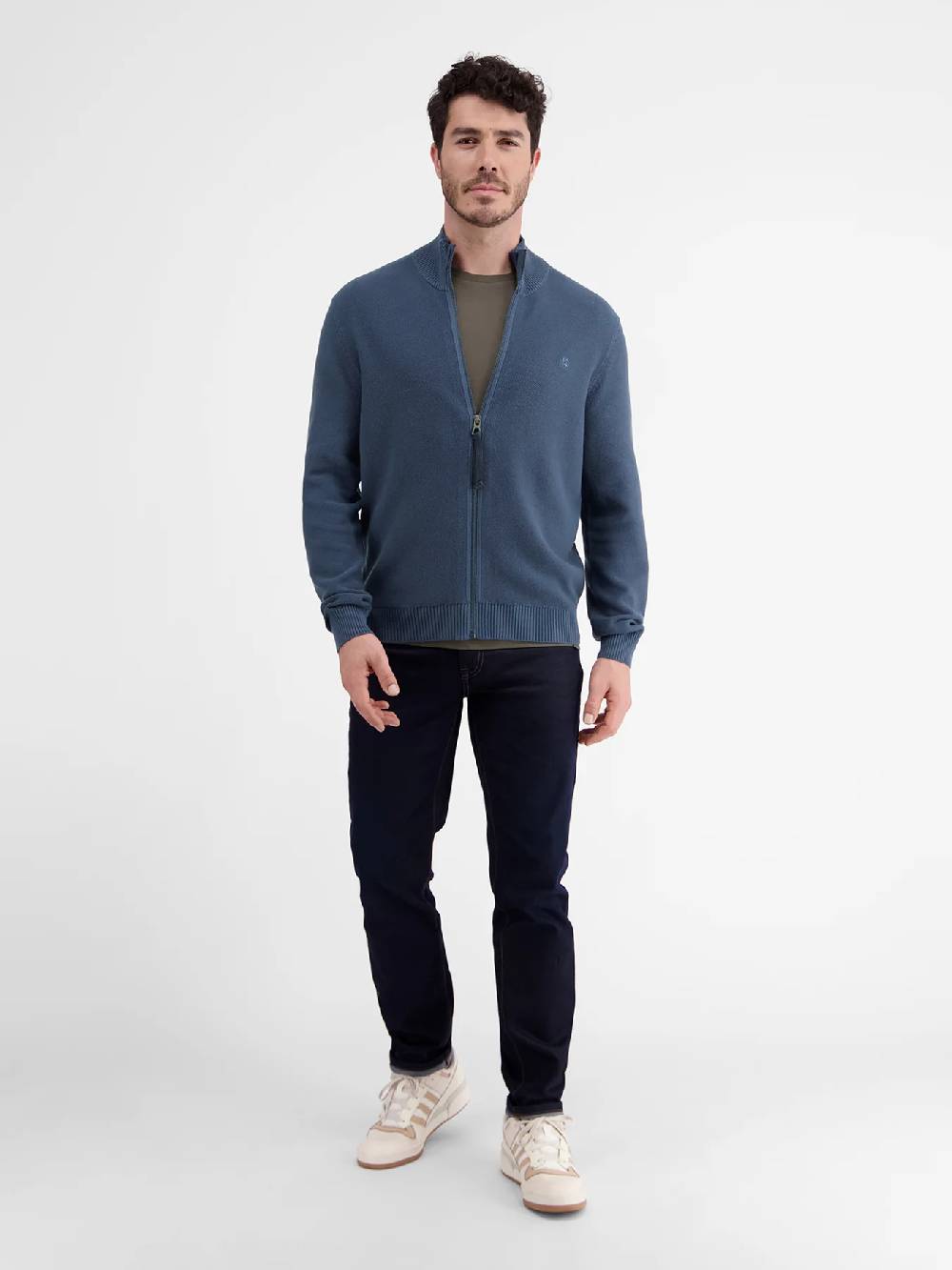 Lerros 23D5503 VEST MET OPSTAANDE KRAAG (448 STORM BLUE) Super Rabatt