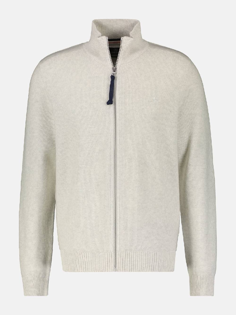 Lerros 23D5503 VEST MET OPSTAANDE KRAAG (127 FOG WHITE MELANGE) Riesige Rabatte