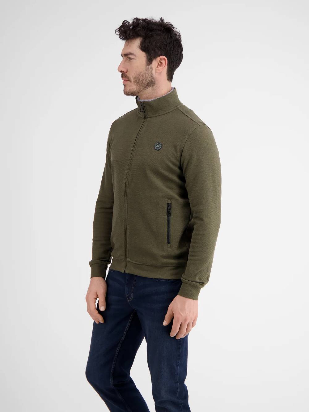 Lerros 23D4503 GESTRUCTUREERD SWEATJACK (659 AGED OLIVE) Speichern exportieren