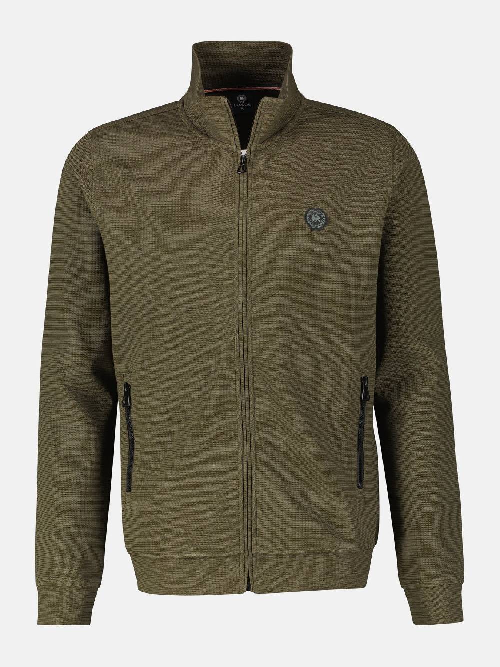 Lerros 23D4503 GESTRUCTUREERD SWEATJACK (659 AGED OLIVE) Speichern exportieren