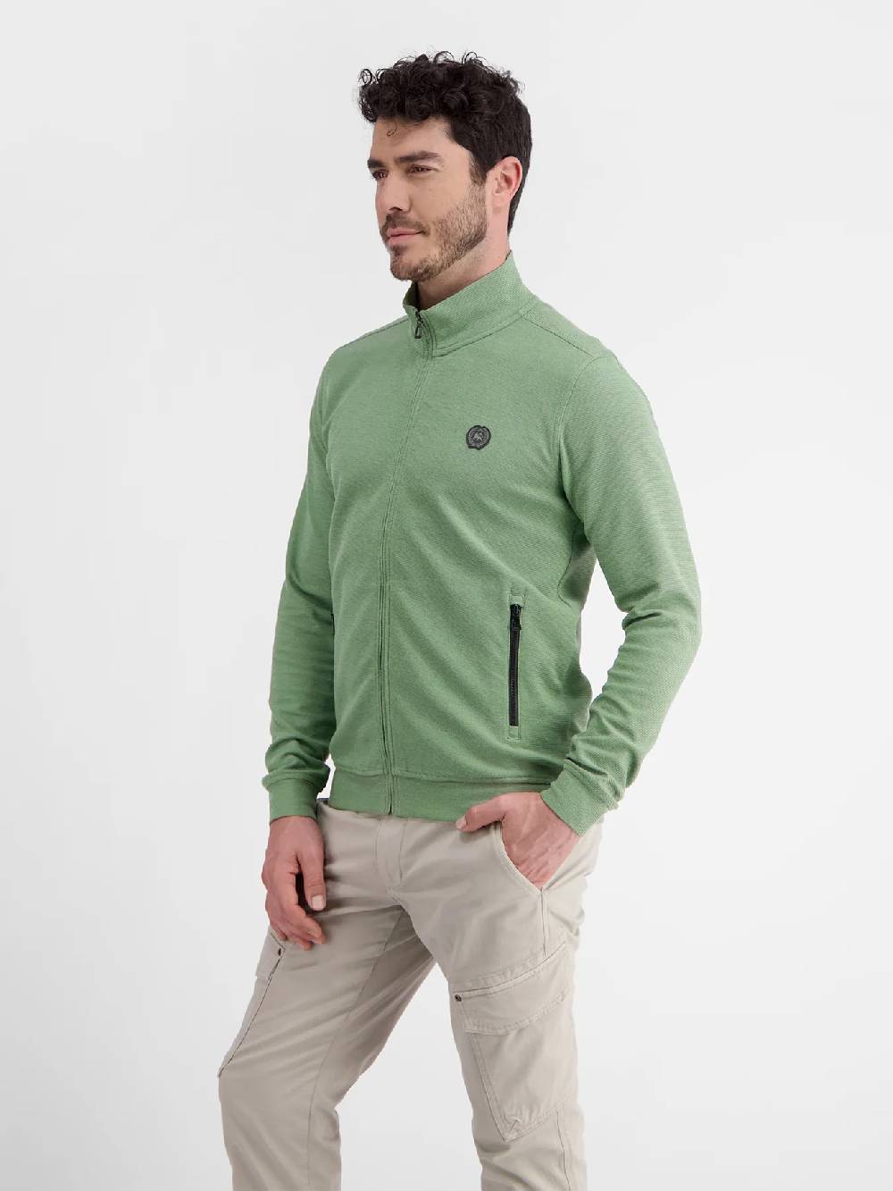 Lerros 23D4503 GESTRUCTUREERD SWEATJACK (612 SAGE GREEN) Black Friday Preise