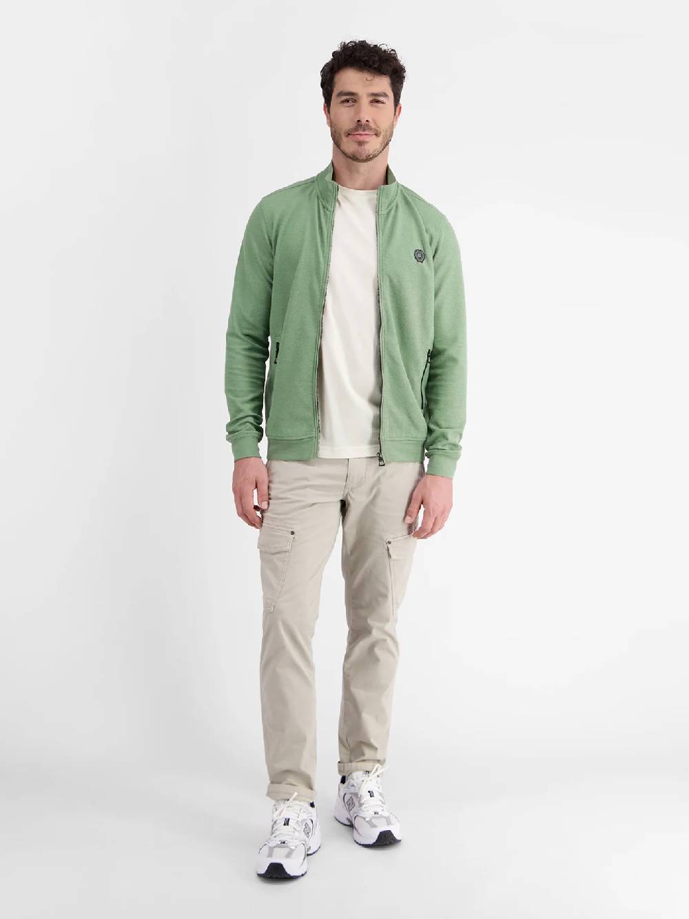 Lerros 23D4503 GESTRUCTUREERD SWEATJACK (612 SAGE GREEN) Black Friday Preise