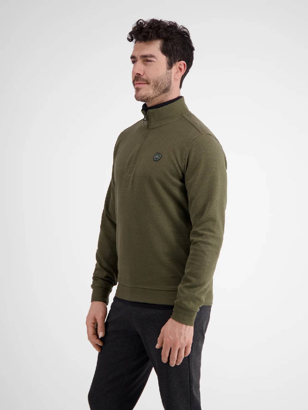 Lerros 23D4402 GESTRUCTUREERDE SWEATBROEK (659 AGED OLIVE) Im Verkauf