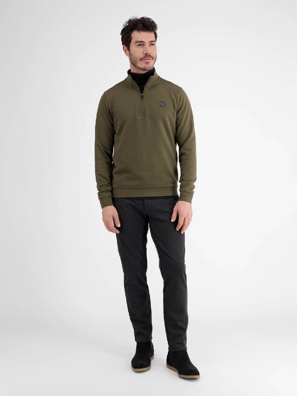 Lerros 23D4402 GESTRUCTUREERDE SWEATBROEK (659 AGED OLIVE) Im Verkauf