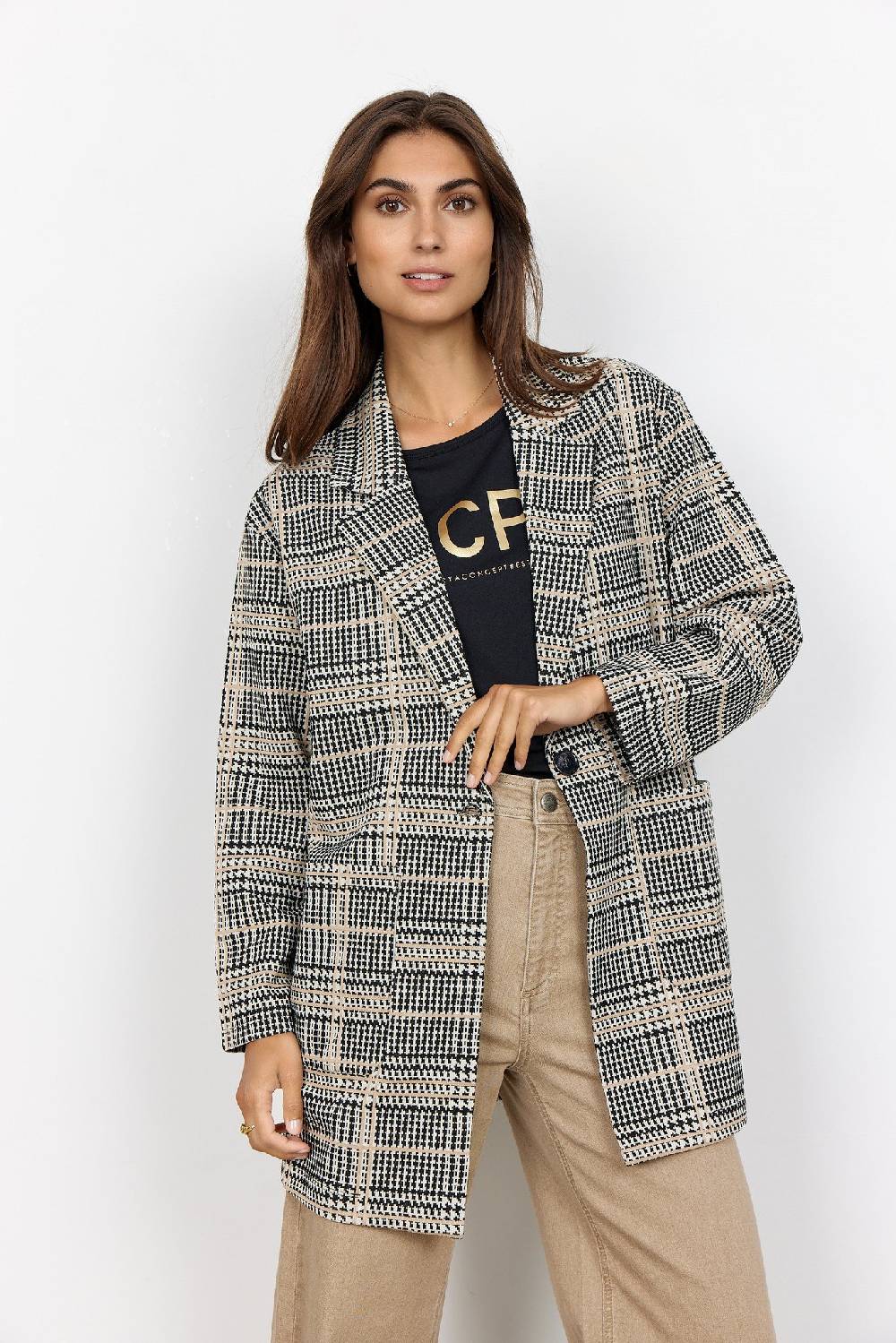 Soya Concept SC-TRIPOLI 5 BLAZER (8205 SAND COMBI) Fabrik Onlineshop
