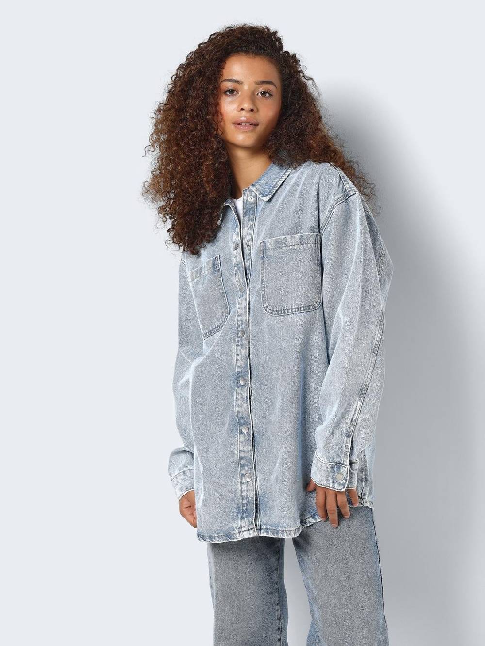 NOISY MAY NMALVA L/S DENIM SHACKET Begrenztes Angebot