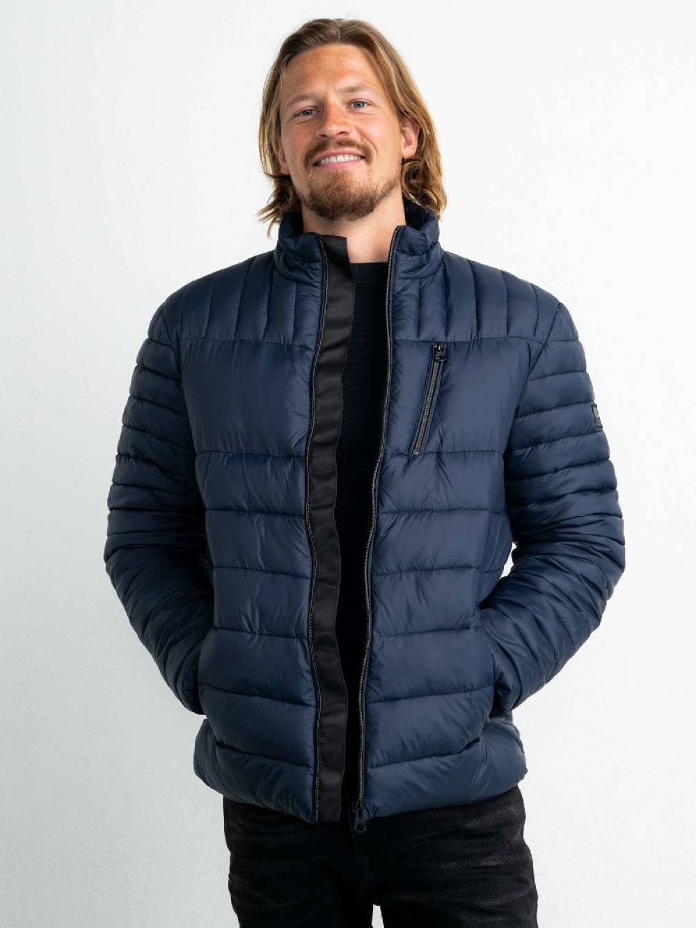 Petrol M-3020-JAC101 - Men Jacket Padded (5107 Dark Sapphire) Vatertagsangebot