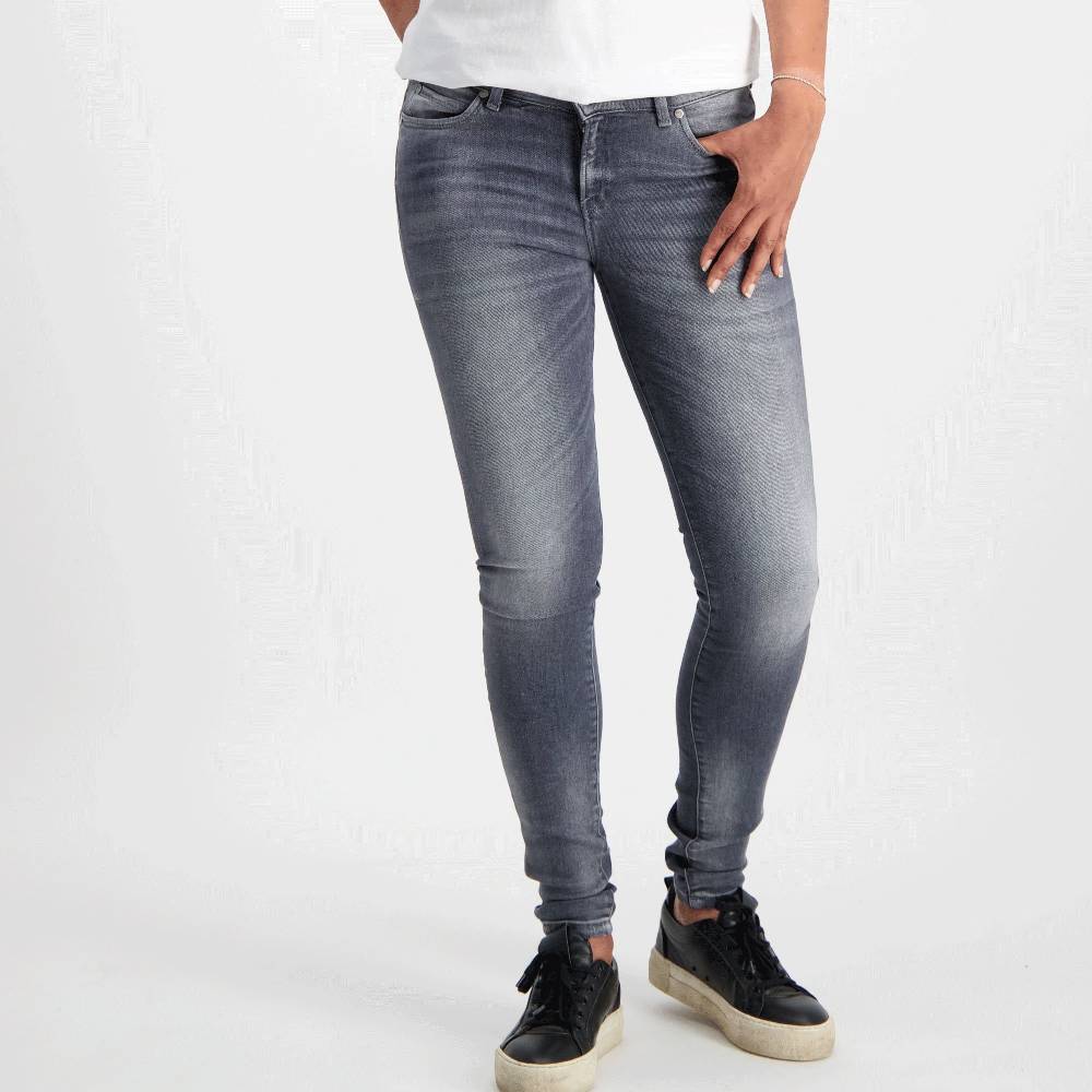 Cars Jeans CELESTA Skinny Den.GREY USED Große Rabatte