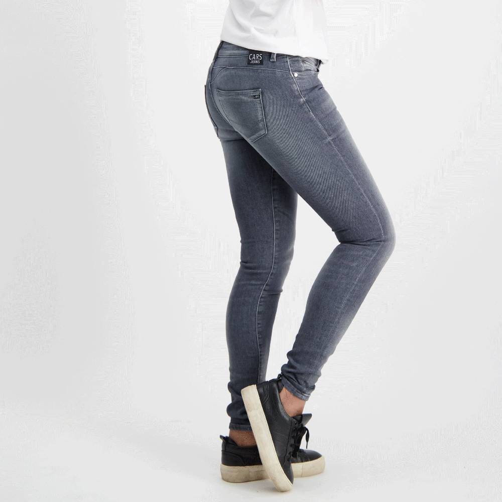Cars Jeans CELESTA Skinny Den.GREY USED Große Rabatte