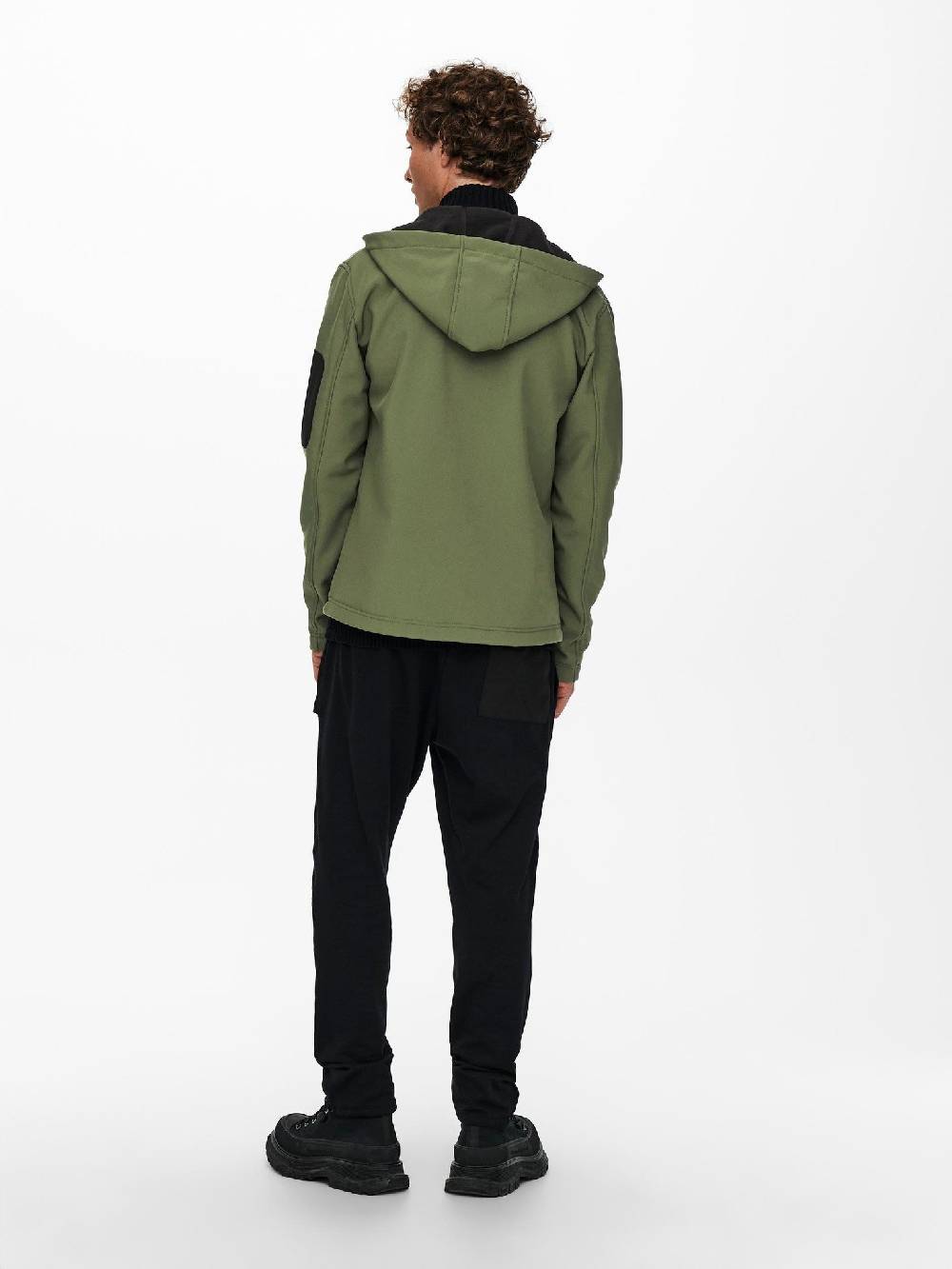 Only & Sons ONSBRAD Hood softshell jacket otw (Olive Night/Black) Tiefpreis