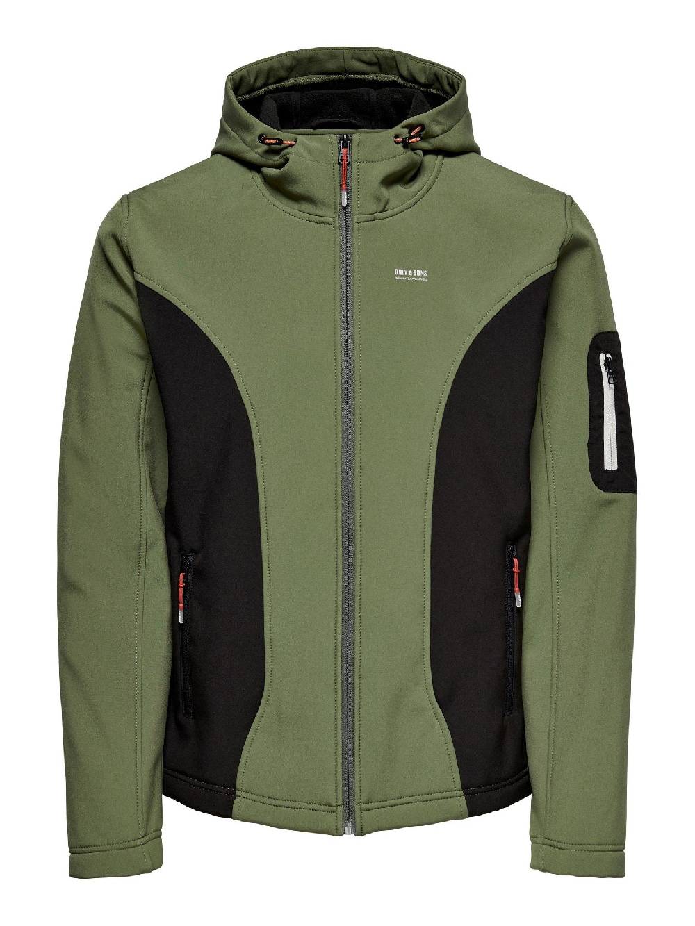 Only & Sons ONSBRAD Hood softshell jacket otw (Olive Night/Black) Tiefpreis