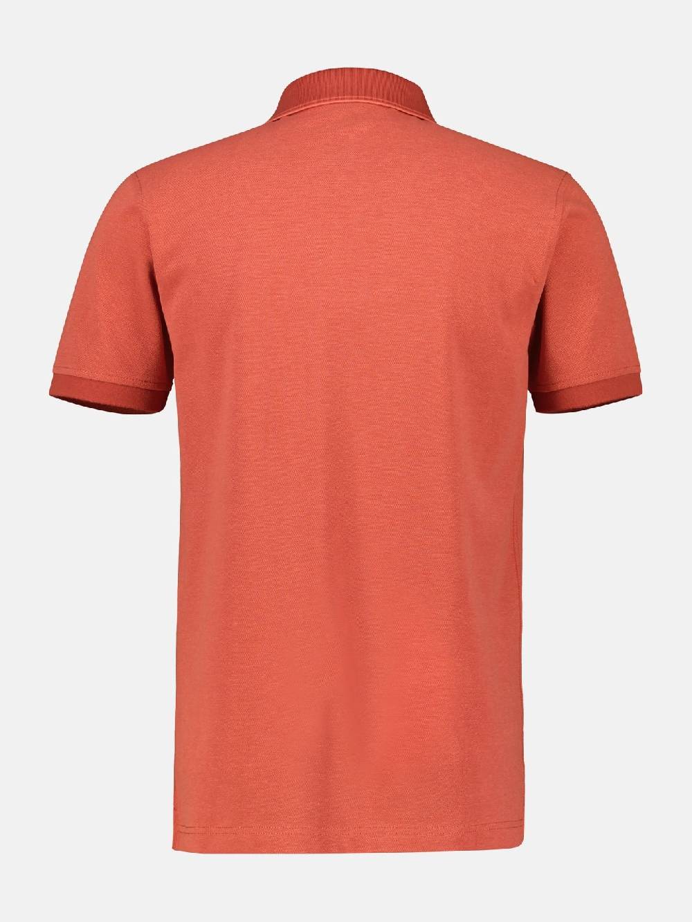 Lerros 2433239 TWEEKLEURIGE POLO (327 DEEP CORAL RED) Günstiger Verkauf