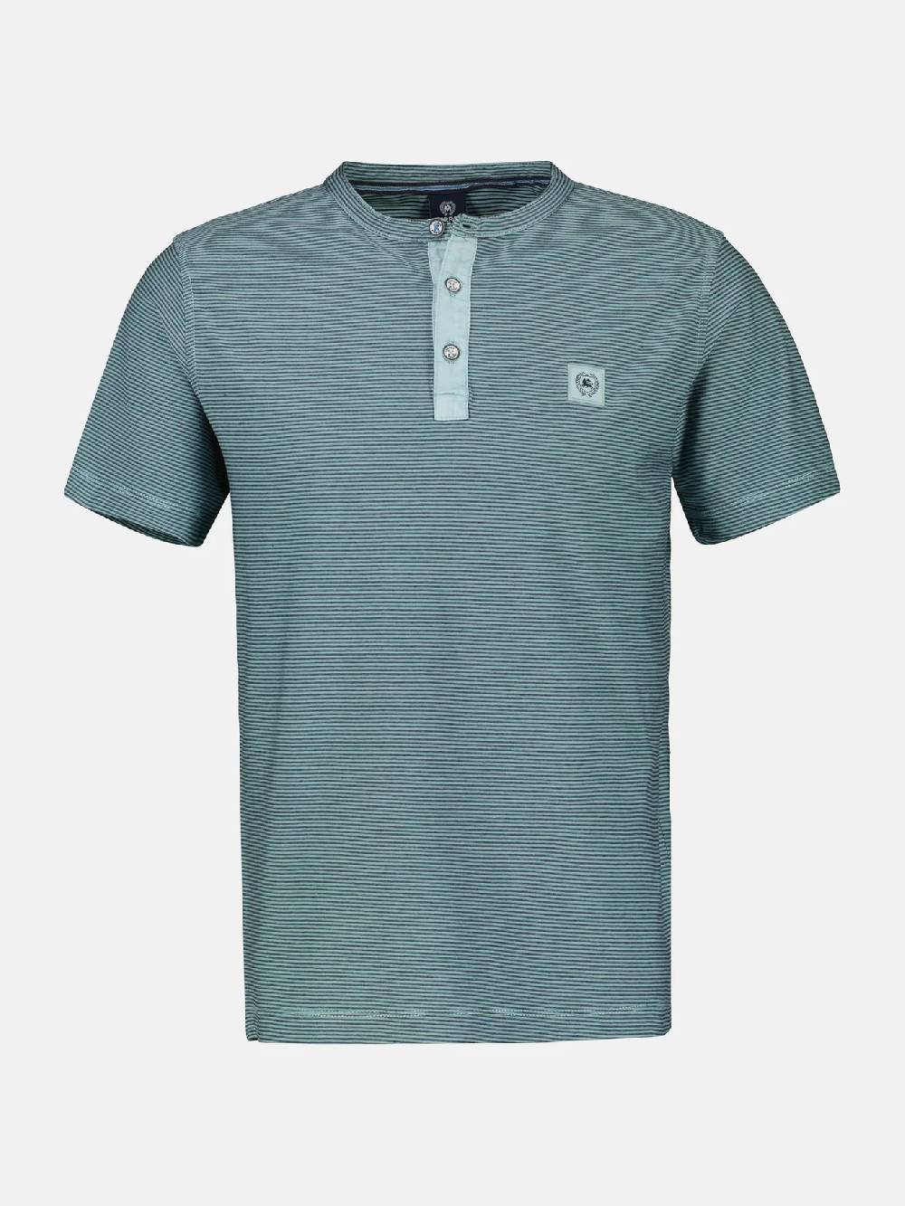 Lerros 2423910 GESTREEPT SERAFINO OVERHEMD (622 COASTAL SEA BLUE) Limitierter Zeitrabatt