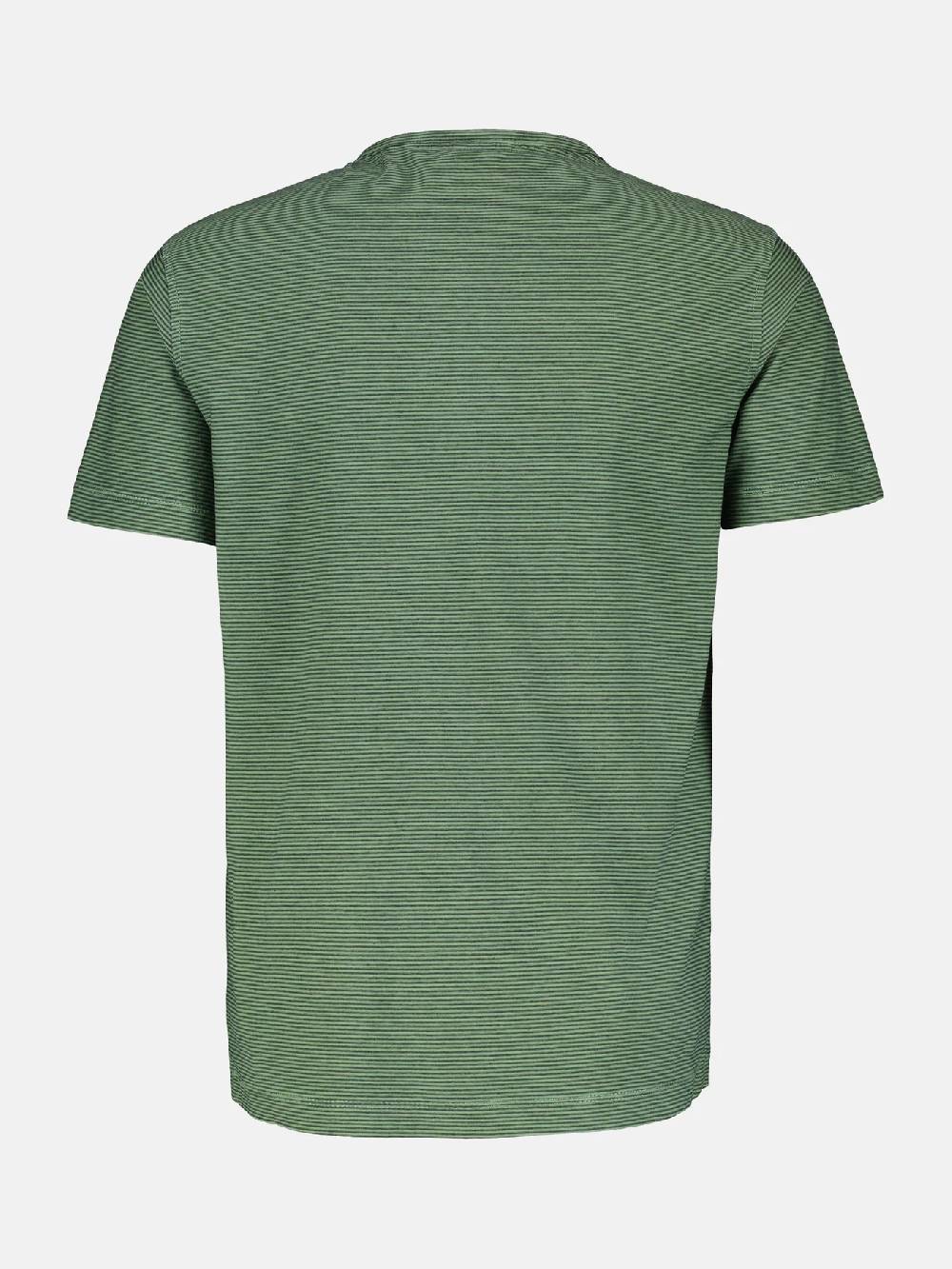 Lerros 2423910 GESTREEPT SERAFINO OVERHEMD (612 SAGE GREEN) Fabrik Onlineshop