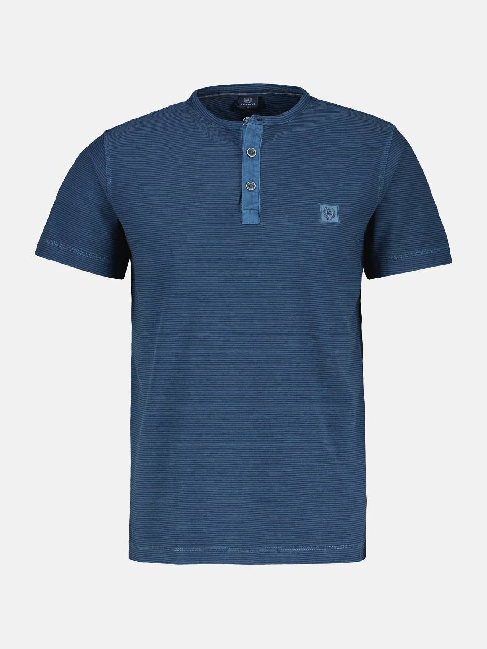 Lerros 2423910 GESTREEPT SERAFINO OVERHEMD (448 STORM BLUE) Fabrikpreis