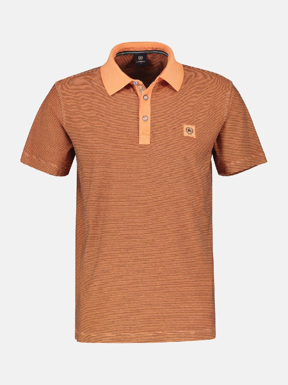 Lerros 2423211 GESTREEPT POLOSHIRT (927 MELLOW PEACH) Rabatt