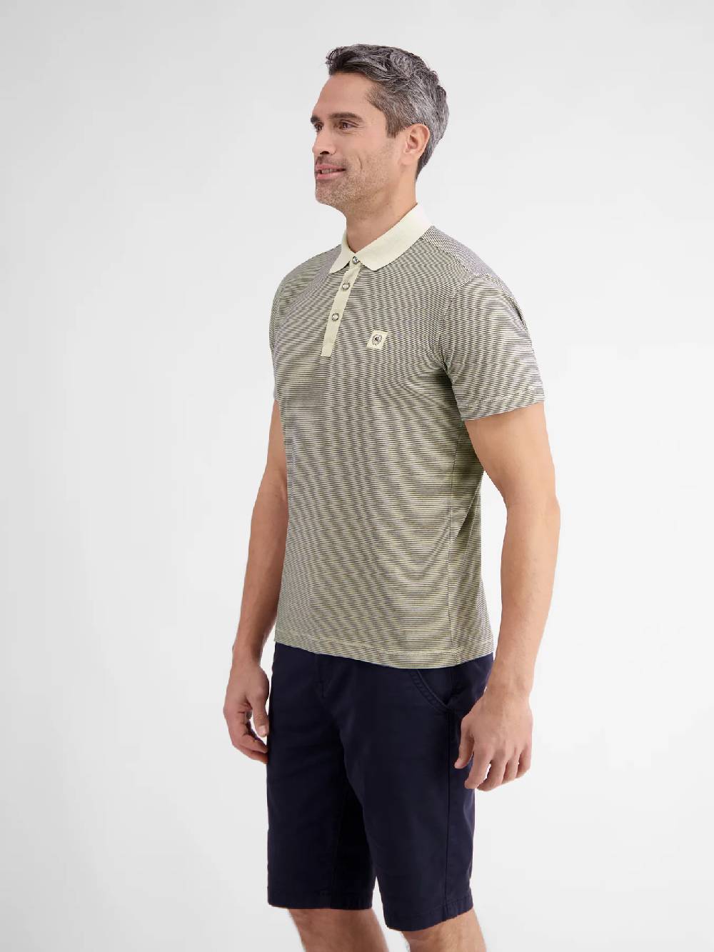 Lerros 2423211 GESTREEPT POLOSHIRT (705 LIGHT DUNE BEIGE) Günstig kaufen