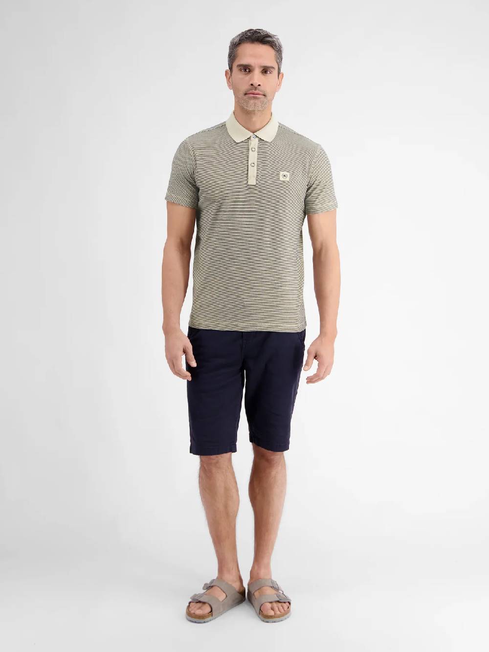 Lerros 2423211 GESTREEPT POLOSHIRT (705 LIGHT DUNE BEIGE) Günstig kaufen