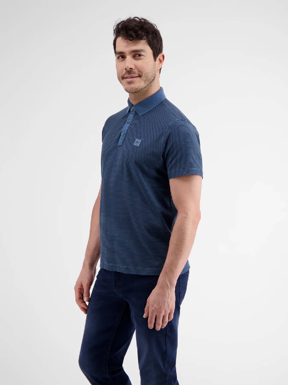 Lerros 2423211 GESTREEPT POLOSHIRT (448 STORM BLUE) Versandkostenfrei