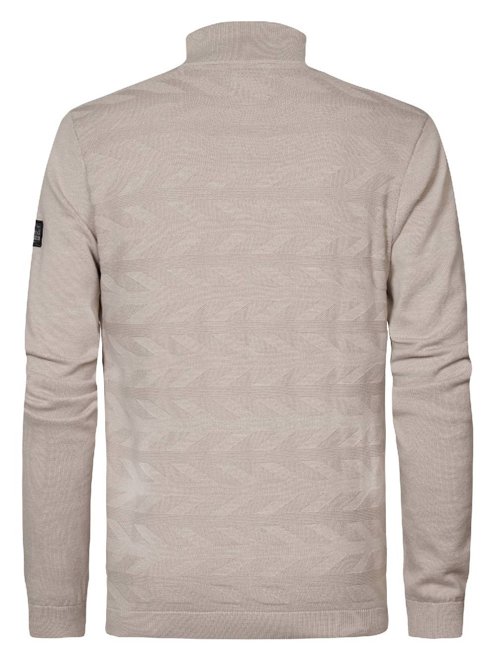 Petrol M-1040-KWC212 MEN KNITWEAR COLLAR CARDIGUAN (Sand Dust 7128) Preisnachlass