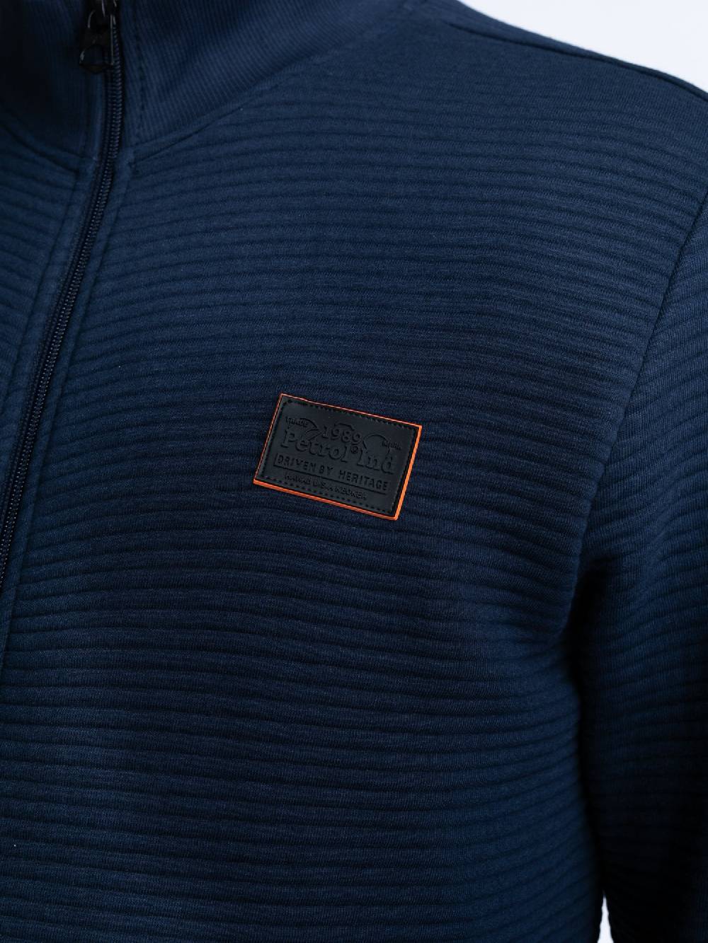 Petrol M-1040-SWC333 MEN VEST COLLAR ZIP (Navy 5178) Saisonschlussverkauf
