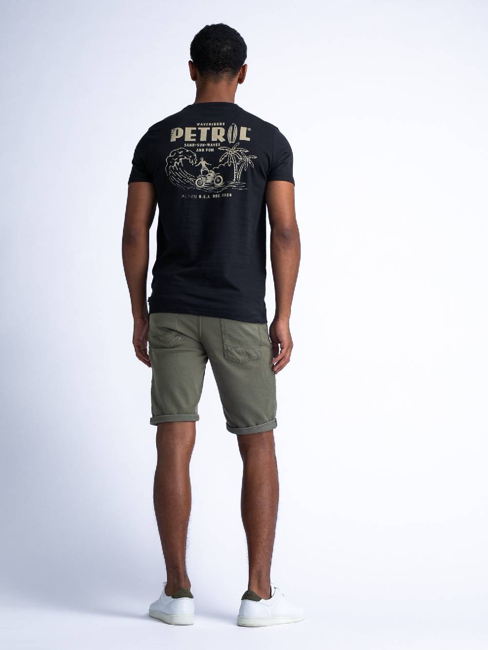 MEN SHORT DENIM M-1040-SHO005 (dusty army 6134) Bestseller