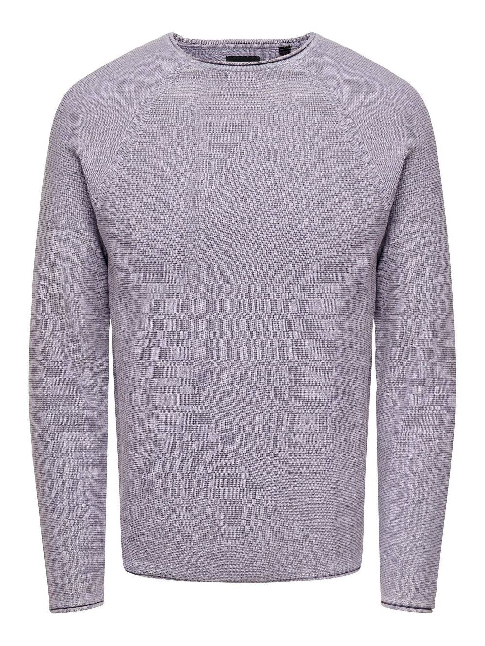 Only & Sons ONSDEXTOR 12 Wash Raglan Knit (22016131 Purple Ash) Bis zu 65% Rabatt