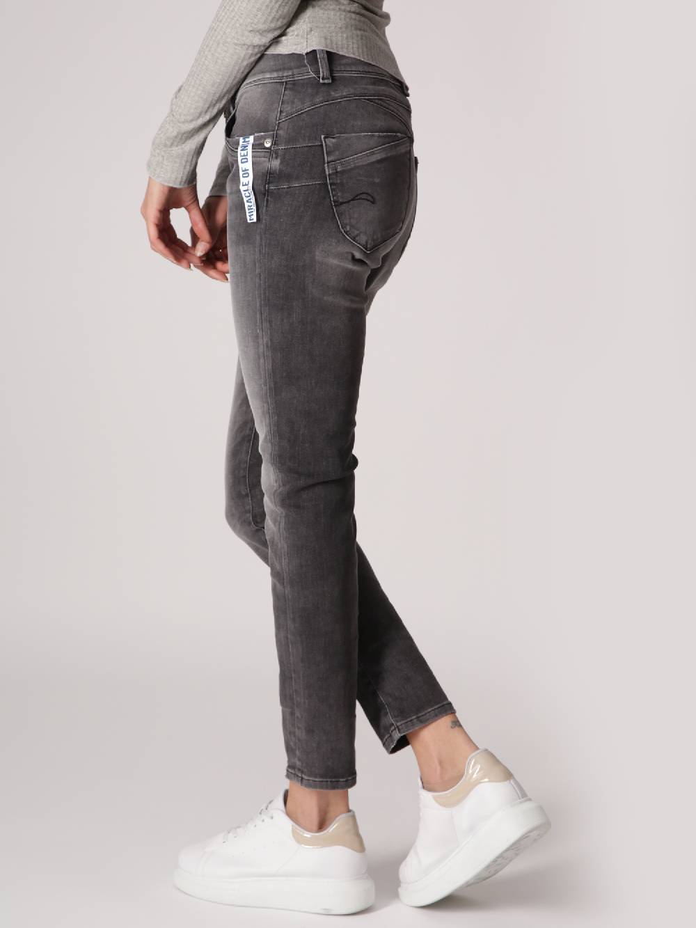 M.O.D SARAH Skinny Miles Grey Meist gekauft