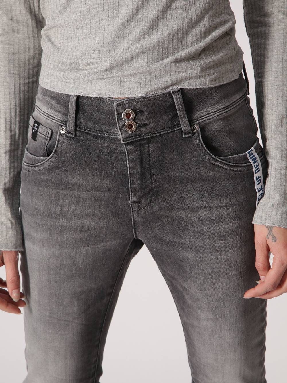 M.O.D SARAH Skinny Miles Grey Meist gekauft