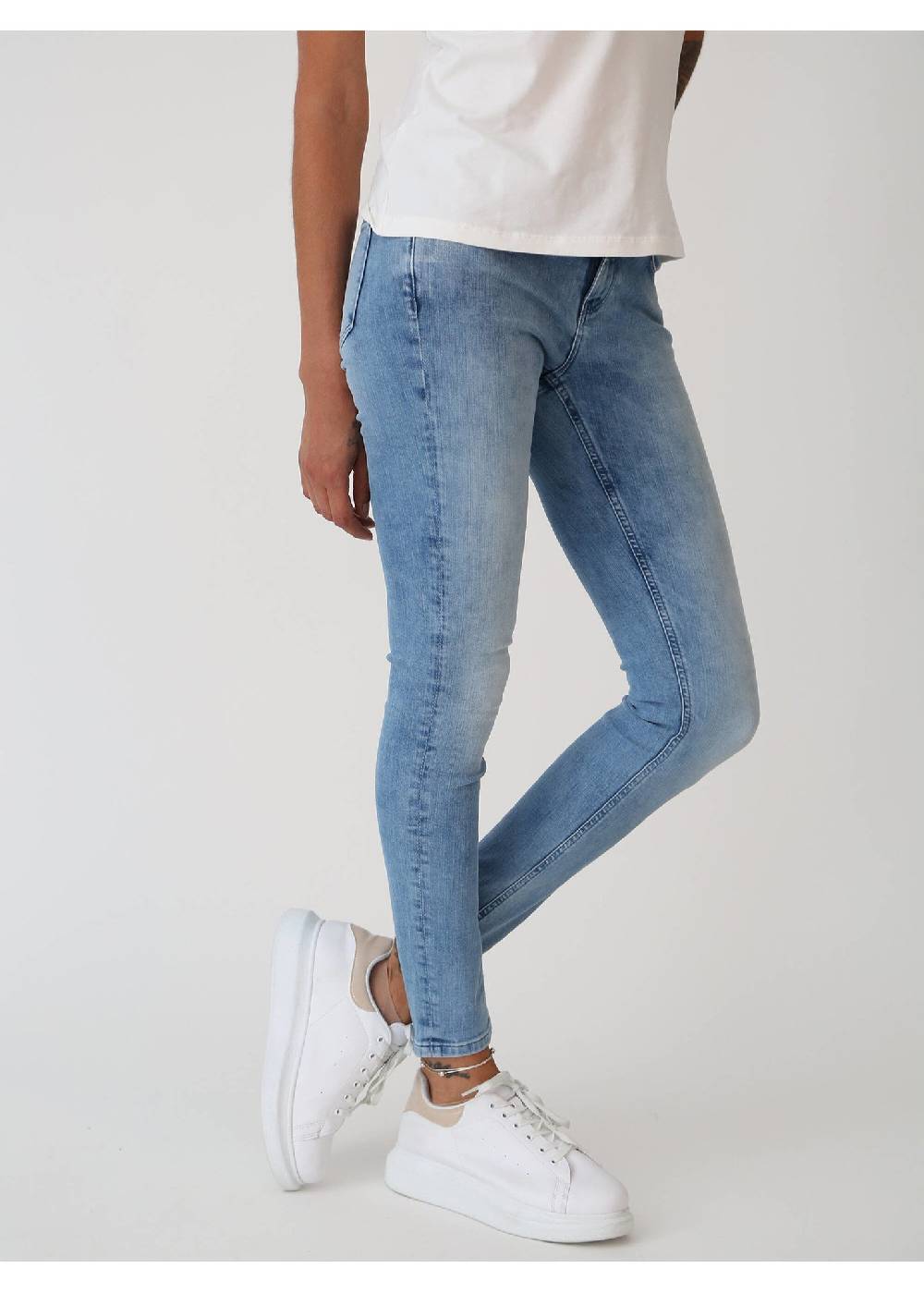 M.O.D Sina Skinny Fit Panda Blue Fabrik Onlineshop