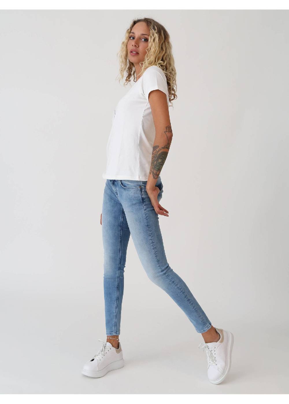 M.O.D Sina Skinny Fit Panda Blue Fabrik Onlineshop
