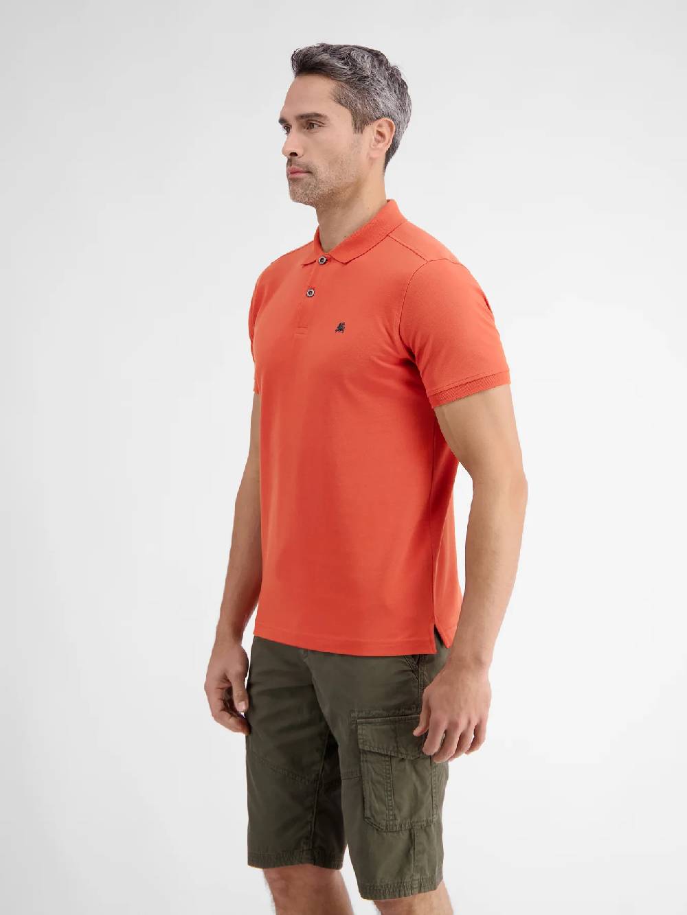 Lerros 2423200 BASIS POLOSHIRT (327 DEEP CORAL RED) Vatertagsangebot