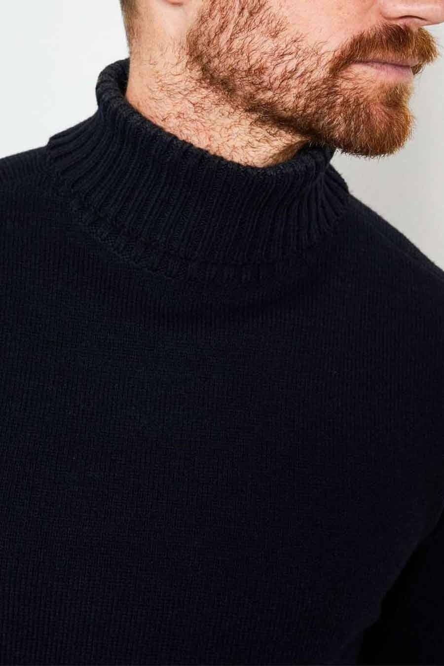 Petrol M-3000-KWC222 Turtleneck Pullover (5091 Dark Navy) Auslauf