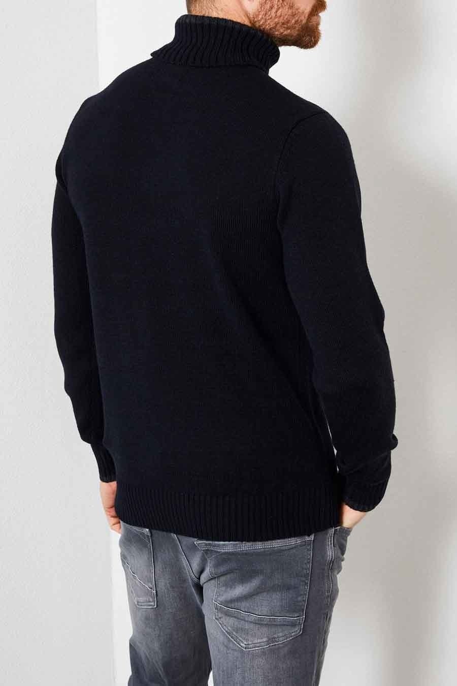 Petrol M-3000-KWC222 Turtleneck Pullover (5091 Dark Navy) Auslauf