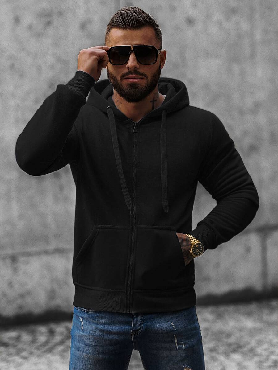 Ozonee Schwarzer Trainingsanzug für Herren OZONEE 01 Hotsell