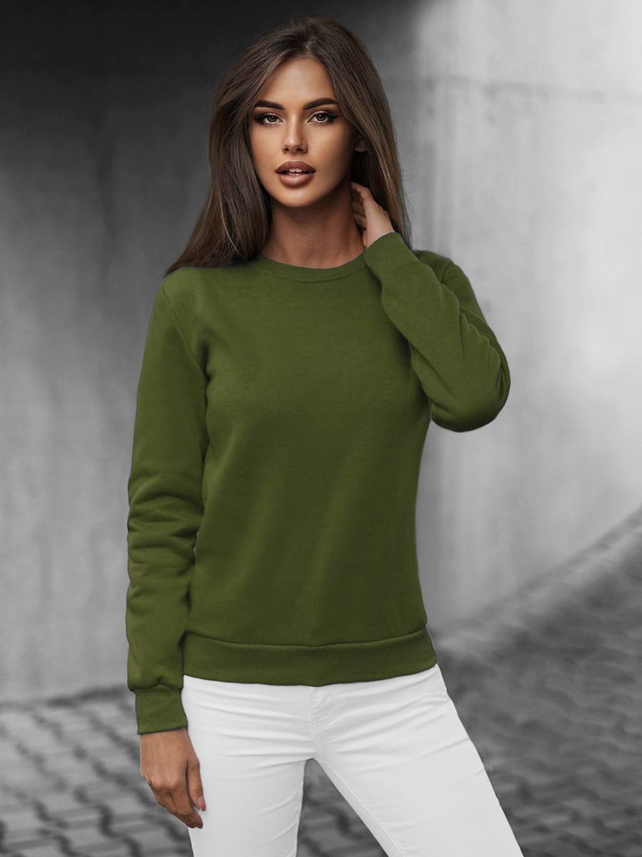 Ozonee Damen Trainingsanzug Khaki OZONEE 51 Fabrikverkauf