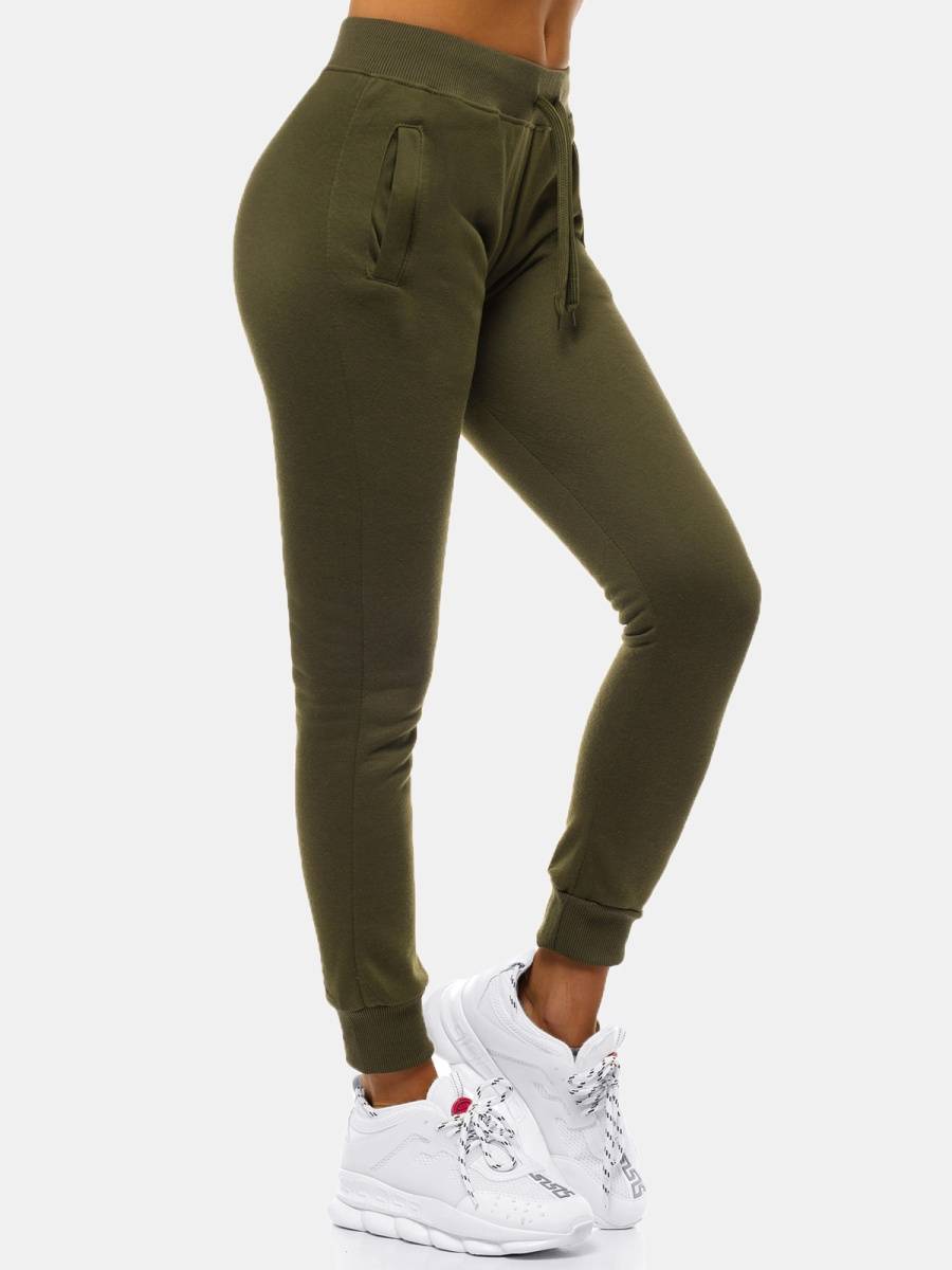 Ozonee Damen Trainingsanzug Khaki OZONEE 51 Fabrikverkauf