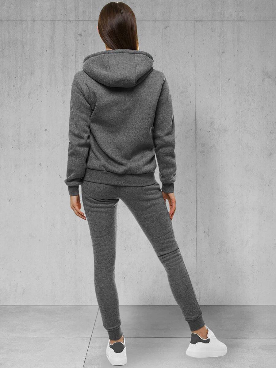 Ozonee Damen Trainingsanzug Dunkelgrau OZONEE 48 Meist gekauft