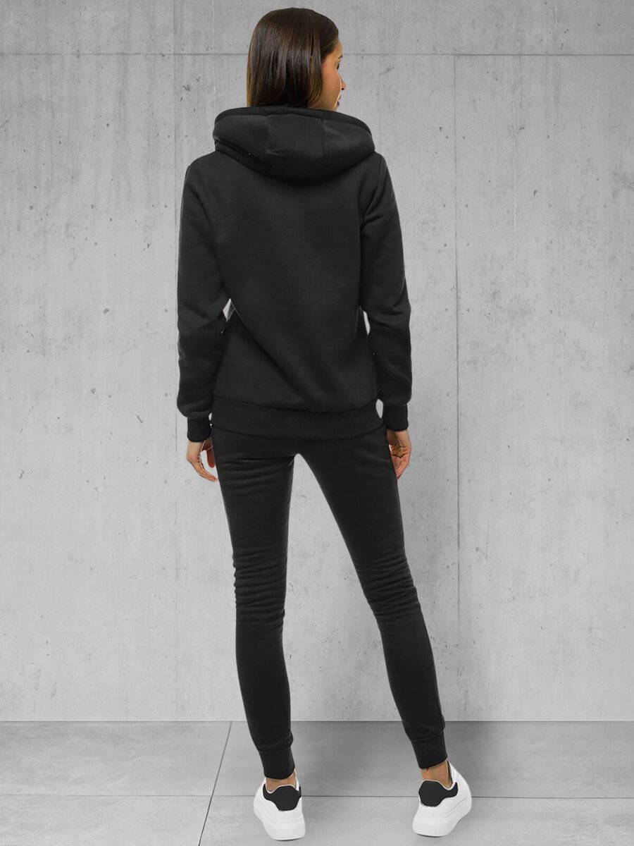 Ozonee Damen Trainingsanzug Schwarz OZONEE 36 Kostenloser Versand