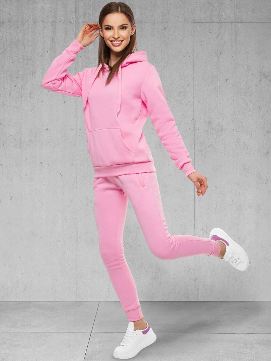 Ozonee Damen Trainingsanzug Hellrosa OZONEE 02 Begrenztes Angebot