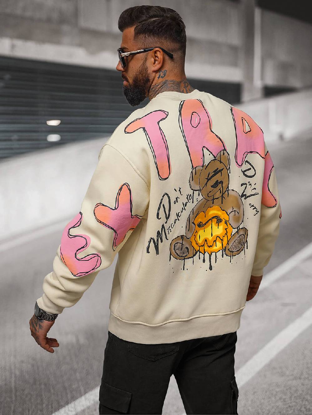 Ozonee Sweatshirts für Paare 17 Beige Online Shopping